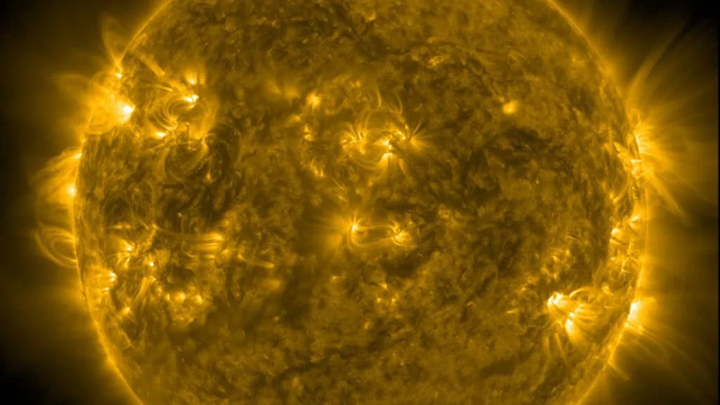 Imagens do Sol no espaço
