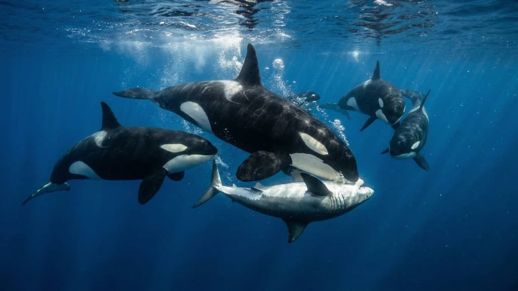 Como as orcas conseguem derrotar o temido tubarão branco usando apenas a inteligência