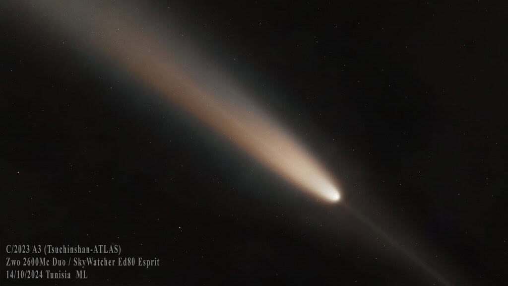 cometa 2023 A3 ATLAS anticauda