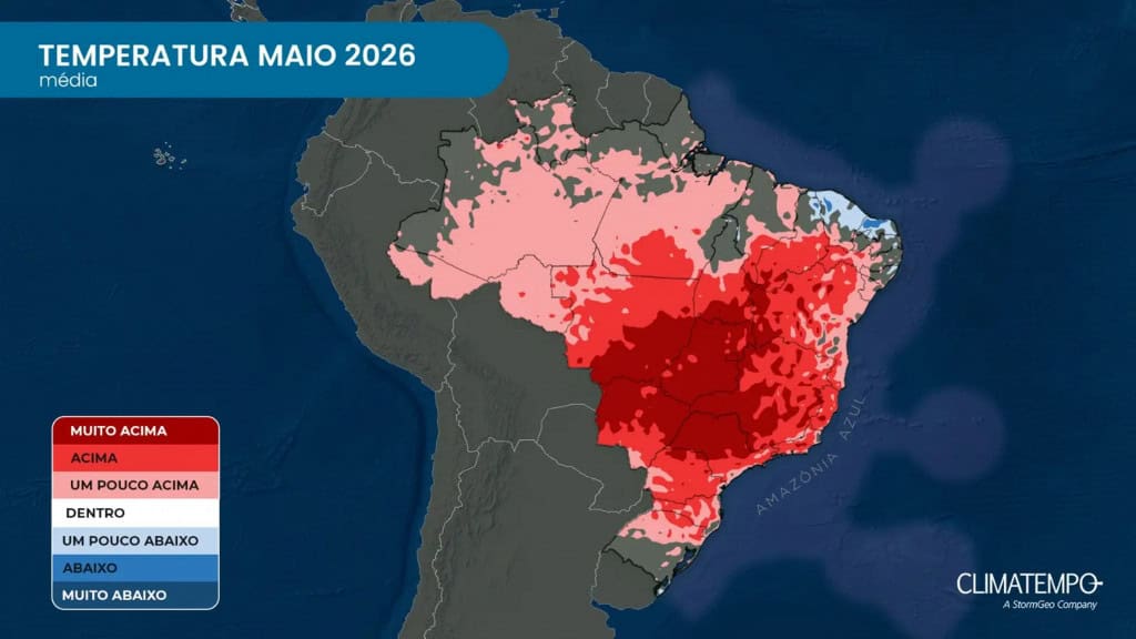 Maio será mais quente e com menos chuva do que o normal; veja previsão