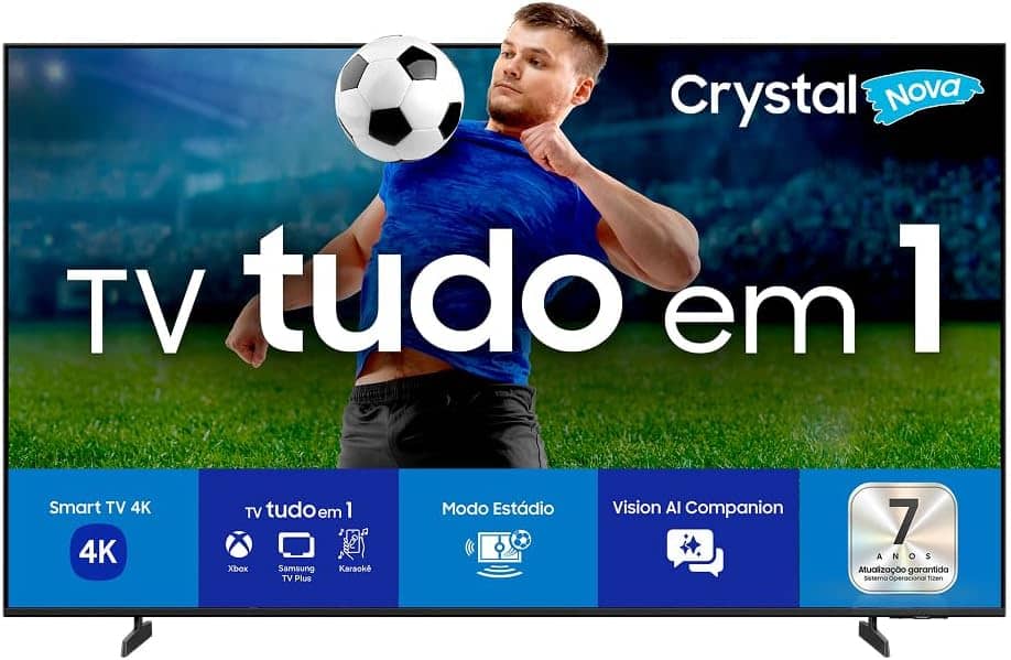Samsung TV 70″ 4K com 14% OFF: Crystal UHD por R$ 3.799 Samsung TV 70″ 4K com 14% OFF: Crystal UHD por R$ 3.799