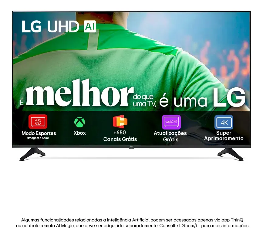 Smart TV LG UA75 55″ 4K com 46% OFF Smart TV LG UA75 55″ 4K com 46% OFF