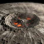 Um asteroide com 260 km de diâmetro colidiu com a Lua a uma velocidade de 13 quilômetros por segundo: pesquisadores acreditam que esse impacto deu origem à bacia Polo Sul-Aitken Um asteroide com 260 km de diâmetro colidiu com a Lua a uma velocidade de 13 quilômetros por segundo: pesquisadores acreditam que esse impacto deu origem à bacia Polo Sul-Aitken