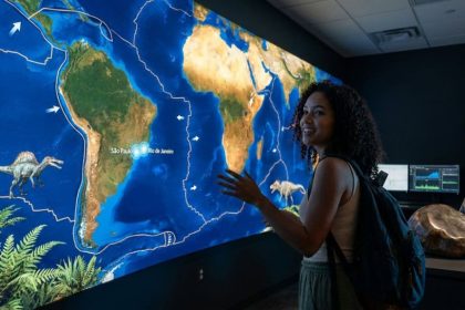 Onde exatamente você estaria no mapa se vivesse há 300 milhões de anos?