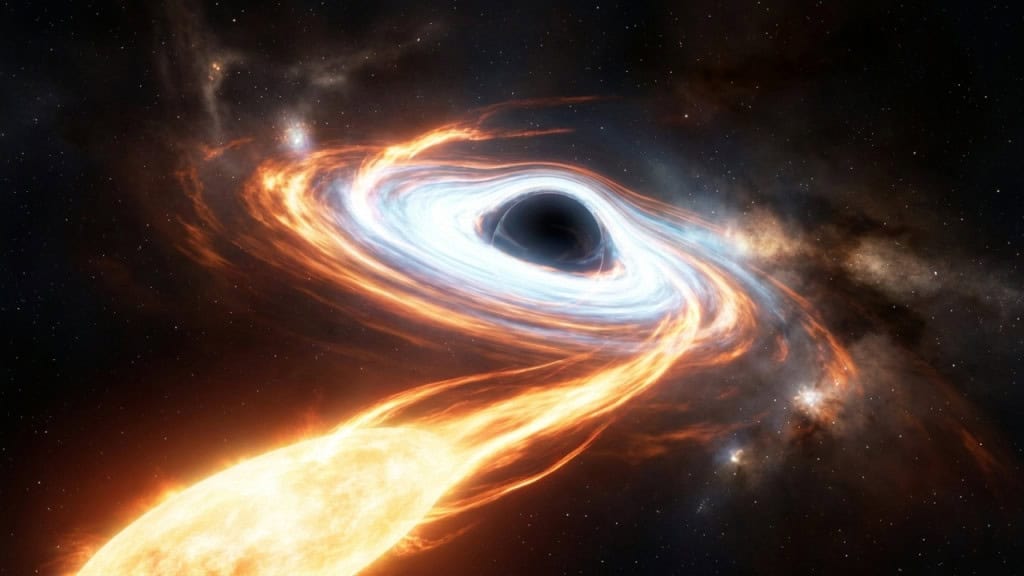 Astrônomos observam a maior explosão de buraco negro já registrada, com brilho de 10 trilhões de sóis Astrônomos observam a maior explosão de buraco negro já registrada, com brilho de 10 trilhões de sóis