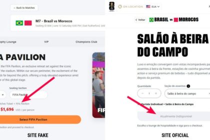 Copa do Mundo 2026: Golpistas clonam site da FIFA para enganar brasileiros Copa do Mundo 2026: Golpistas clonam site da FIFA para enganar brasileiros