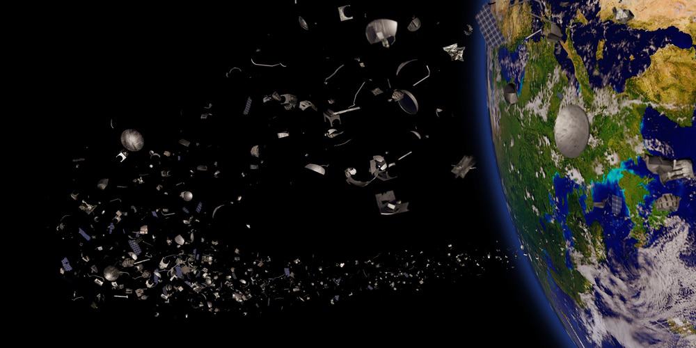 lixo espacial terra