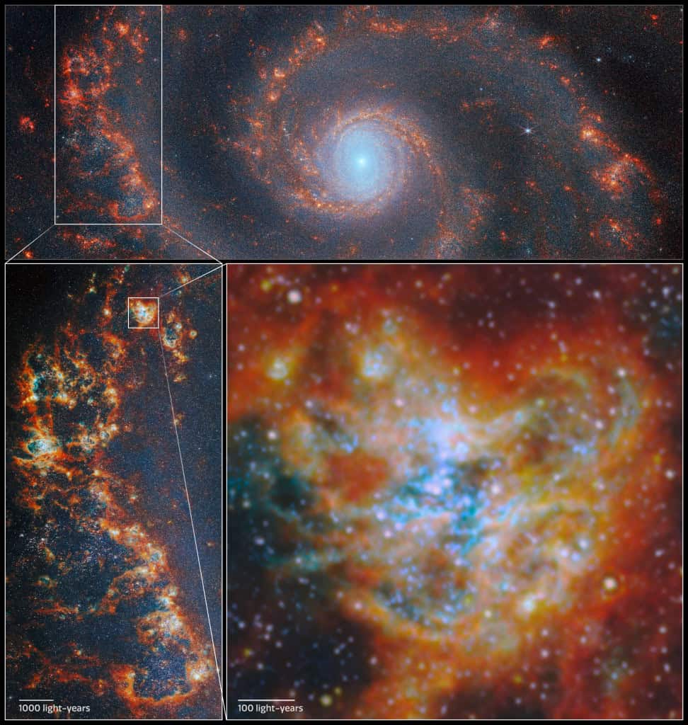 Webb e Hubble descobrem o poder dos berçários estelares na evolução das galáxias Webb e Hubble descobrem o poder dos berçários estelares na evolução das galáxias