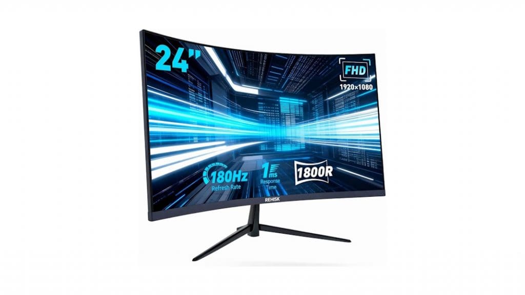 Monitor gamer curvo 24 polegadas