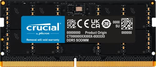 Crucial Memória RAM 16GB DDR5 5200MHz para laptop CT16G52C42S5