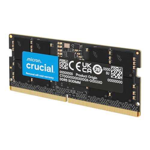 Crucial Memória RAM DDR5 16GB 4800MHz CL40 para Notebook