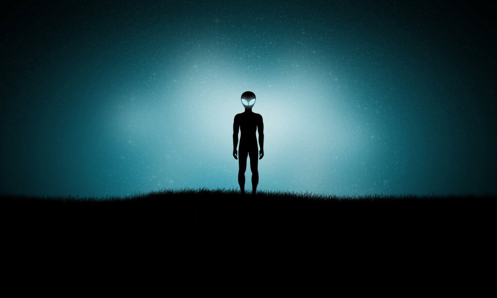 Alien arrives