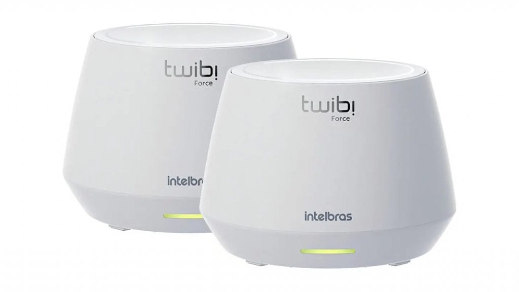 Kit Roteador Mesh Intelbras Twibi Force AX (2 unidades)