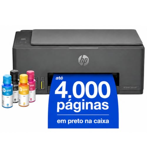 Impressora Multifuncional HP Smart Tank 589 Tanque de Tinta Colorida Wi-Fi