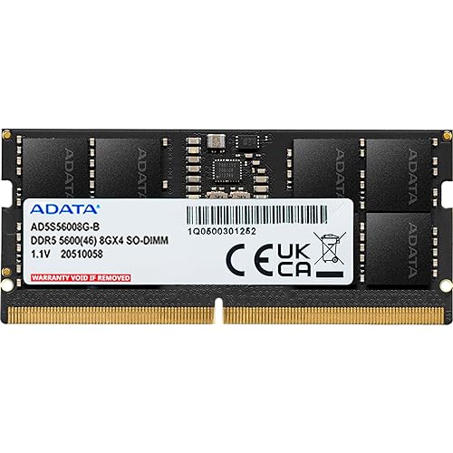 Memória RAM Notebook Adata XPG DDR5 8GB 5600MHz