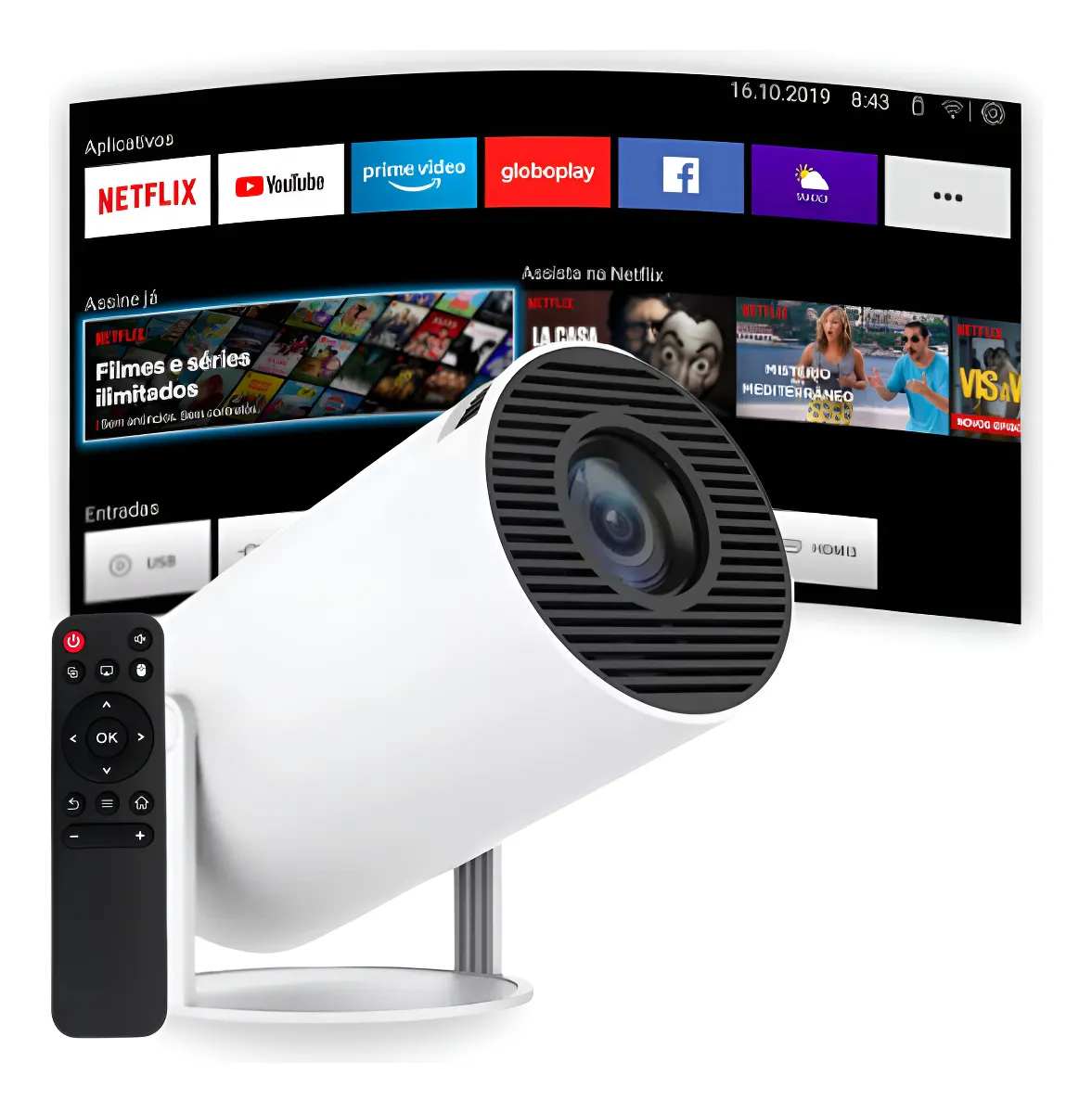 Projetor Portátil Smart
