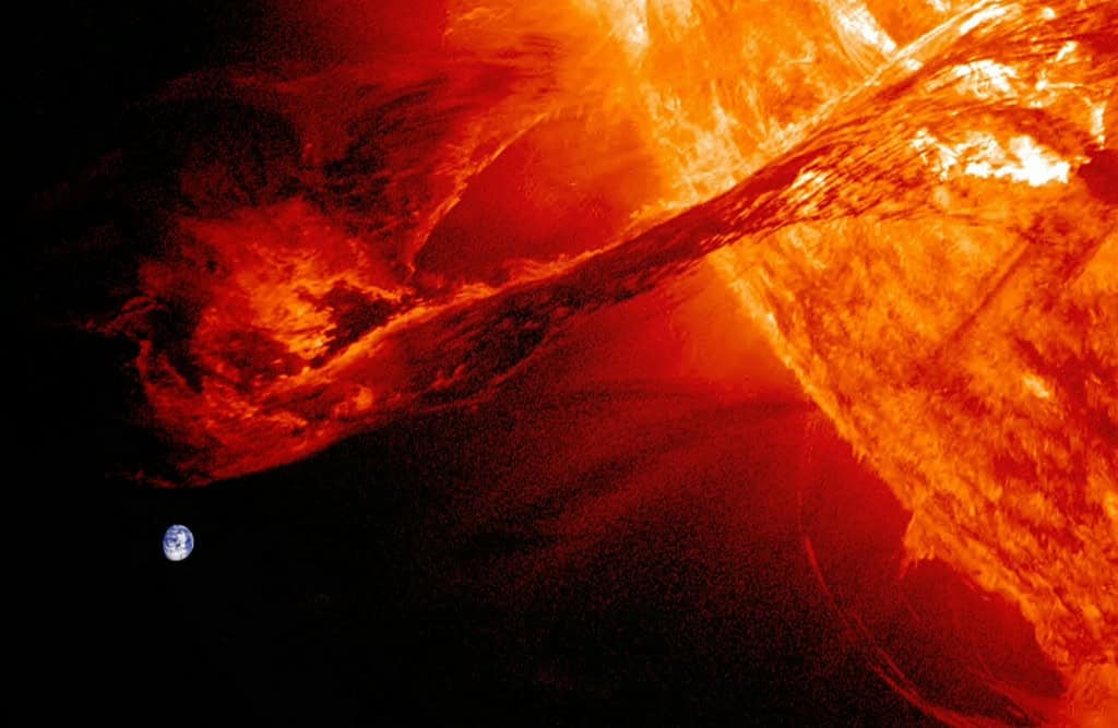 erupção solar