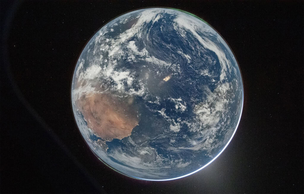 foto terra lua artemis 2
