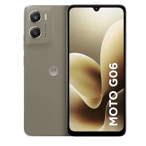 Smartphone Motorola Moto G06 - 64GB 4GB RAM+8GB Ram Boost Câmera 50MP com AI Bateria 5200 mAh Tela 6.9