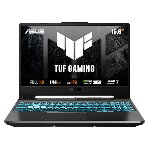 Notebook Gamer ASUS TUF Gaming A15 RTX3050 AMD RYZEN 7 16GB 512GB SSD